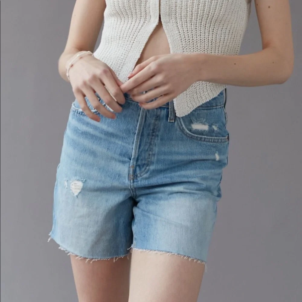 NWT UO ‘90s Long Denim Shorts